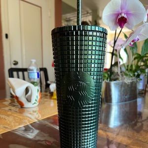Starbucks Green Gridded Tumbler